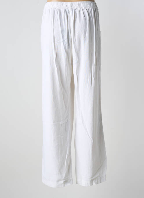 Pantalon large blanc SIGNATUER pour femme