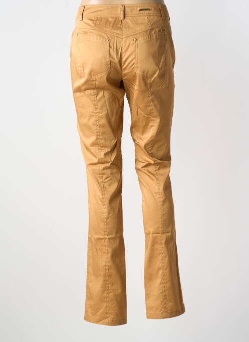 Pantalon slim marron NATHALIE CHAIZE pour femme
