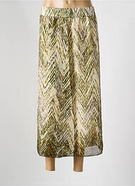 Jupe longue imprimé fantaisie vert PAZ TORRAS femme