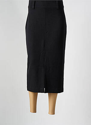 Jupe longue fermeture zippée au dos noir NATHALIE CHAIZE femme