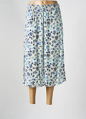 Jupe longue imprimé fantaisie bleu JENSEN femme
