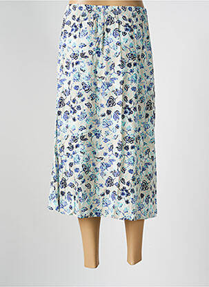 Jupe longue imprimé fantaisie bleu JENSEN femme