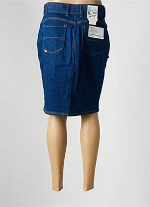 Jupe mi-longue coupe droite bleu SALSA femme