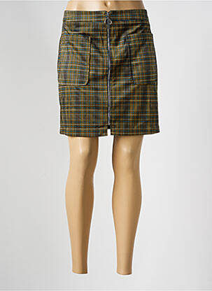 Jupe courte poches jaune MOLLY BRACKEN femme