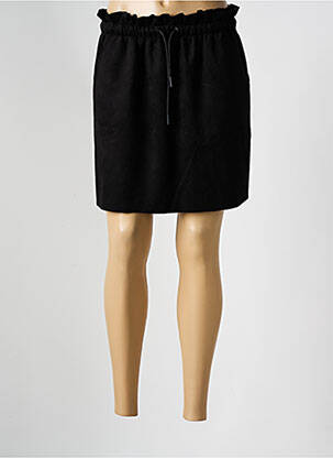 Jupe courte coupe droite noir TEDDY SMITH femme
