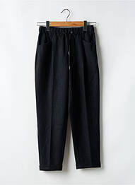 Pantalon droit taille élastique noir TEDDY SMITH femme