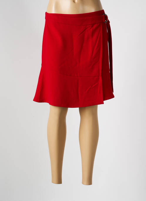 Jupe courte rouge NATHALIE CHAIZE pour femme