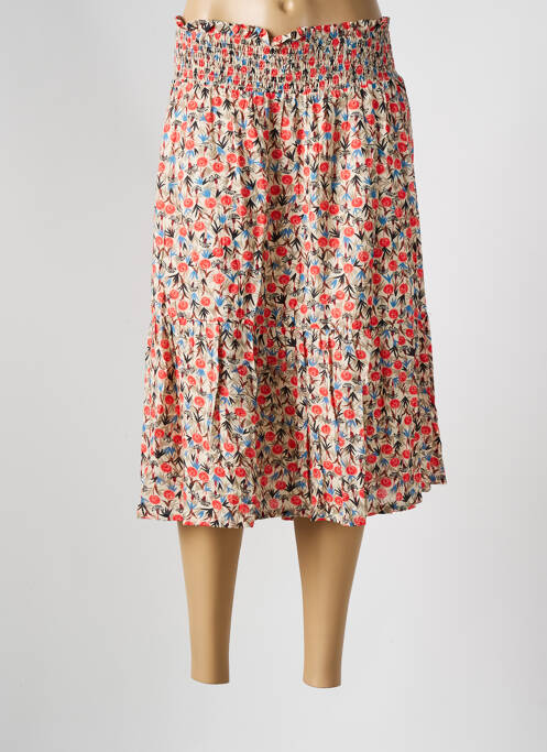 Jupe mi-longue beige JENSEN pour femme