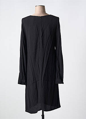 Robe mi-longue manches longues manches longues noir LES P'TITES BOMBES femme