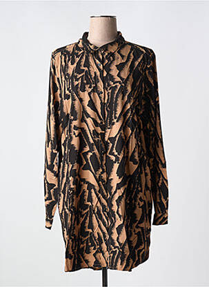 Robe courte manches longues manches longues noir SIGNATURE femme