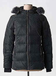Doudoune poches a capuche noir TEDDY SMITH femme