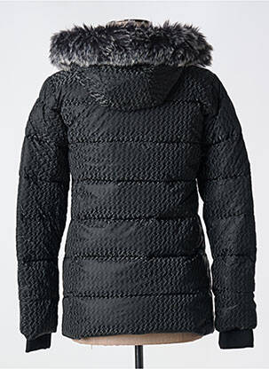 Doudoune poches a capuche noir TEDDY SMITH femme