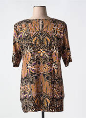 Tunique manches courtes marron CISO pour femme seconde vue