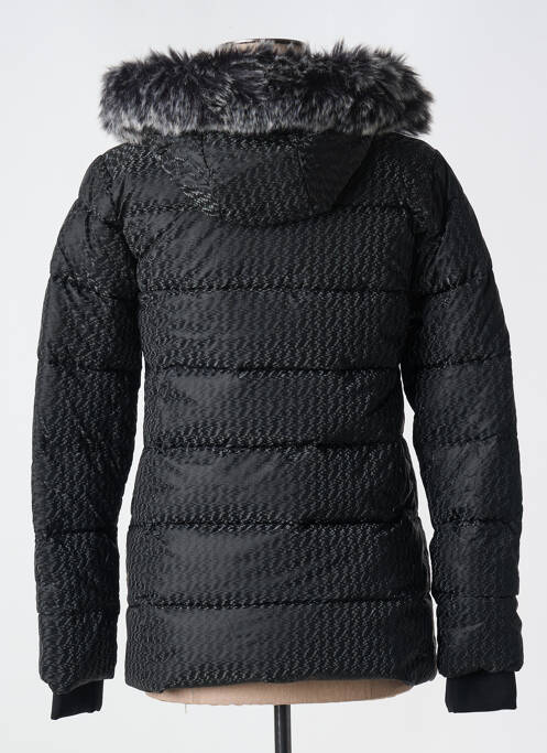 Doudoune poches a capuche noir TEDDY SMITH femme