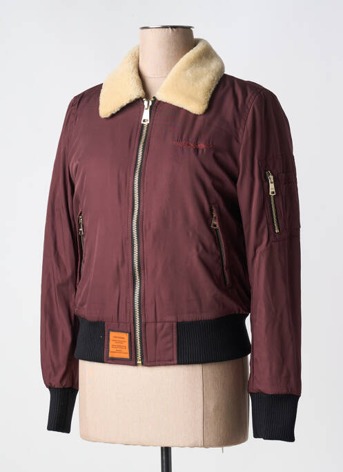 Doudoune rouge BOMBERS pour femme