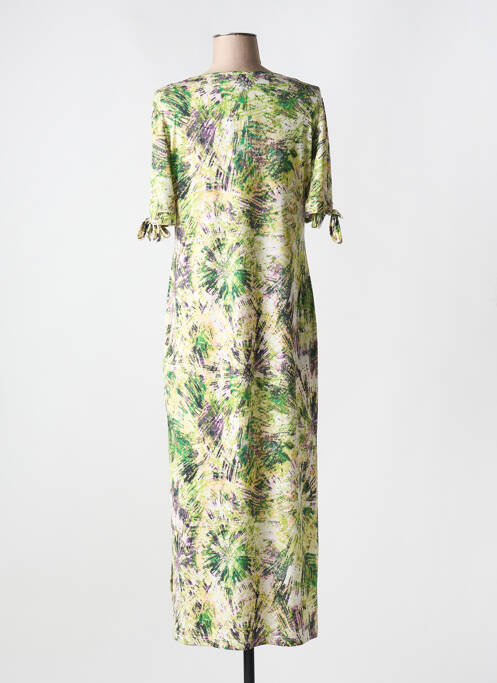 Robe longue vert NATHALIE CHAIZE pour femme