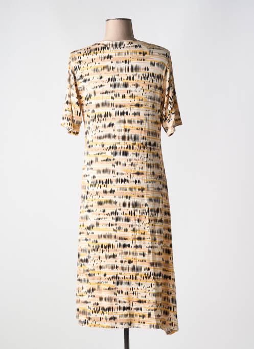 Robe mi-longue beige SIGNATURE pour femme