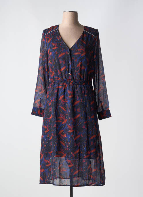 Robe mi-longue bleu CHATTAWAK pour femme