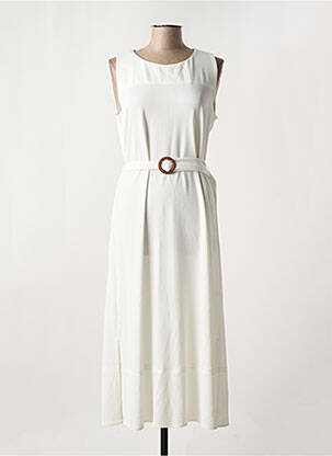 Robe longue sans manche sans manche blanc PAZ TORRAS femme