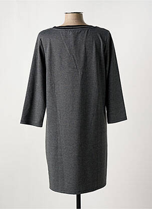 Robe mi-longue manches longues manches longues gris LPB femme
