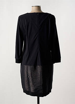 Robe courte fermeture zippée au dos manches longues noir EVA KAYAN femme