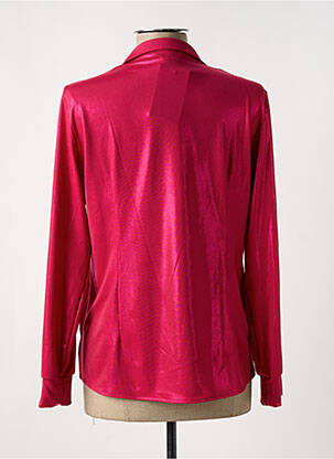 Chemisier coupe droite manches longues rose NATHALIE CHAIZE femme