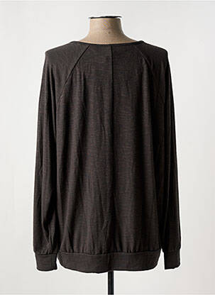 Pull coupe droite manches longues gris CISO femme
