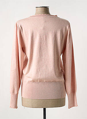Pull resserrée sur le bas manches longues rose JENSEN femme