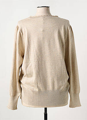 Pull resserrée sur le bas manches longues beige JENSEN femme