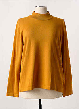 Pull coupe droite manches longues jaune JENSEN femme