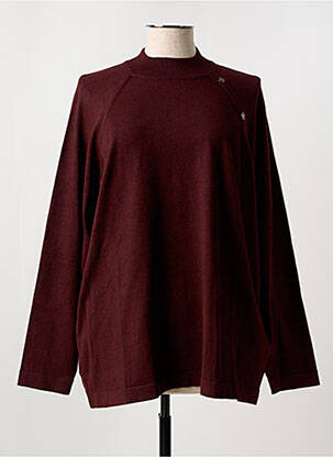 Pull stretch manches longues violet SIGNATURE femme