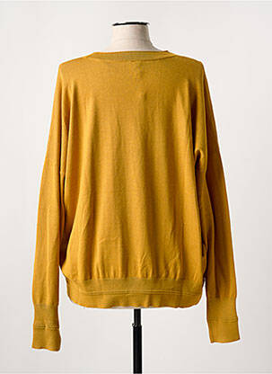 Pull coupe droite manches longues jaune JENSEN femme