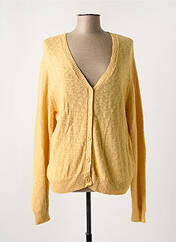 Gilet manches longues jaune SIGNATURE pour femme seconde vue