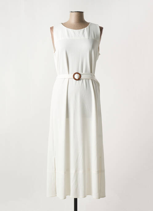 Robe longue sans manche sans manche blanc PAZ TORRAS femme