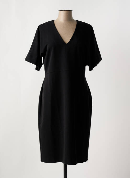 Robe mi-longue noir NATHALIE CHAIZE pour femme