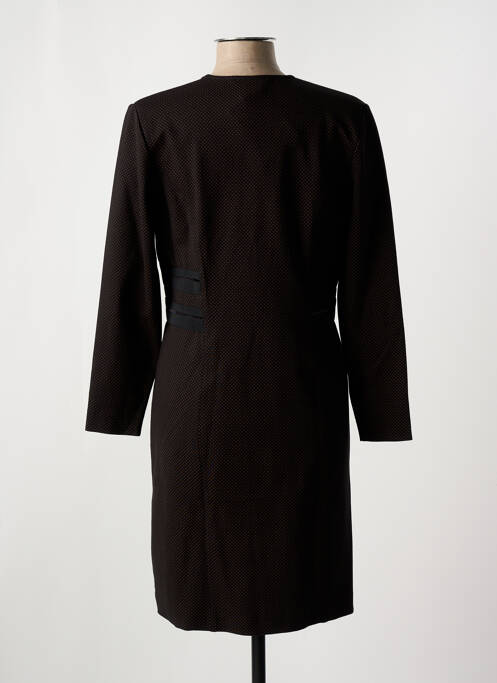 Robe mi-longue noir NATHALIE CHAIZE pour femme
