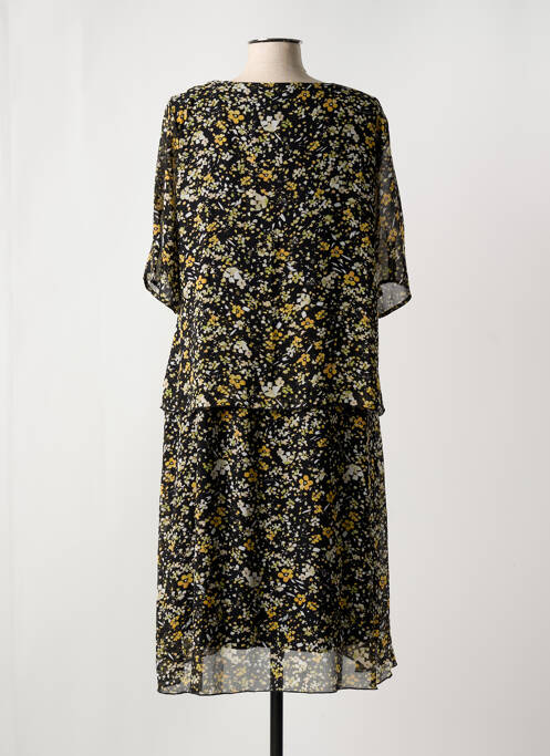 Robe mi-longue noir SIGNATURE pour femme