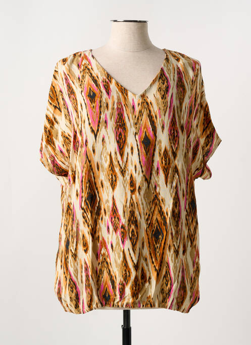 T-shirt orange CISO pour femme