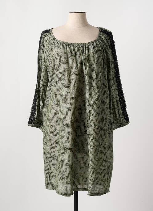 Tunique manches longues vert CISO pour femme