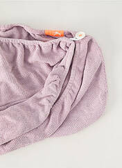 Serviette / gant violet AQUIS pour femme seconde vue