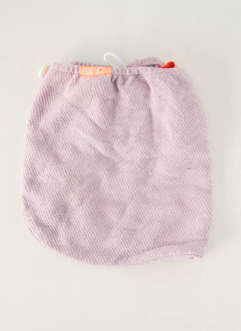 Serviette / gant violet AQUIS pour femme