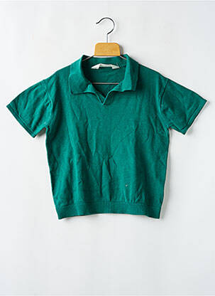Pull stretch manches courtes vert H&M garçon
