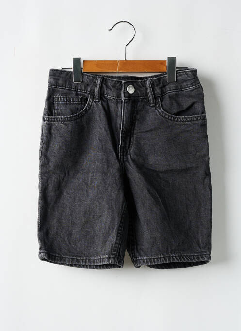 Bermuda tissage denim taille ajustable noir H&M garcon
