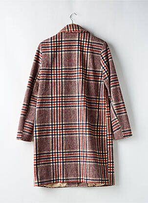 Manteau long coupe cintrée sans capuche orange C&A femme