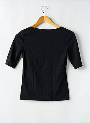 Top tissage jersey manches 3/4 noir ZARA femme