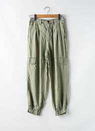 Pantalon cargo tissage popeline taille haute vert ALLSAINTS femme