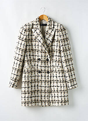 Manteau long beige ZARA pour femme