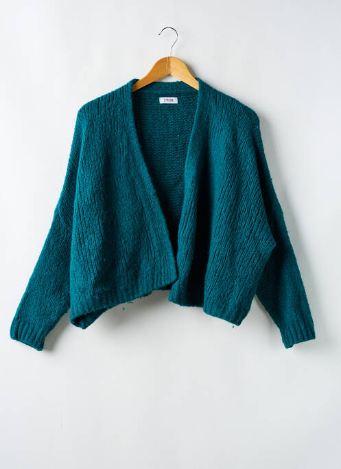 Gilet manches longues vert EROS pour femme