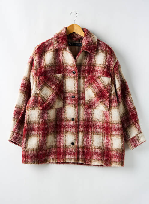 Manteau court rouge ZARA pour femme