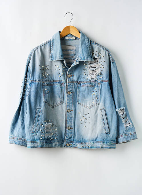 Veste casual bleu ESTHER.H pour femme